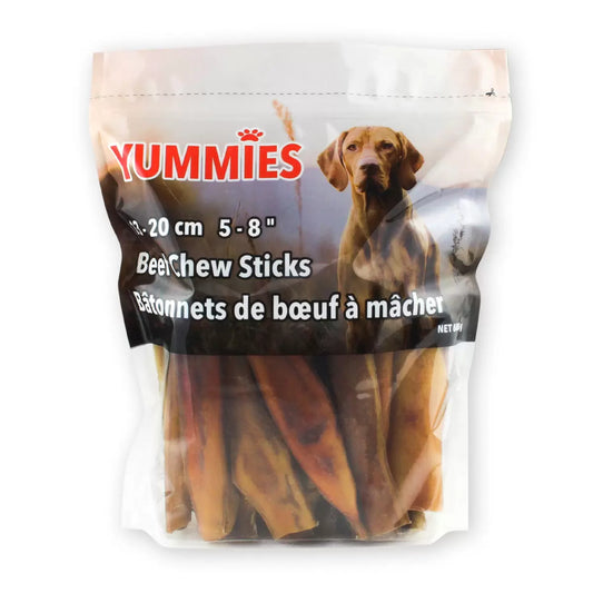 Yummies Beef Chew Sticks (5-8 Inches, 680g) – Natural Long-Lasting Dog Treats