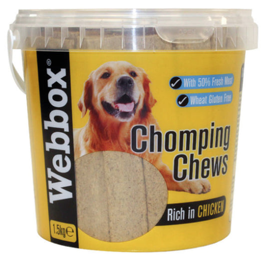 Webbox Meaty Chomping Dog Treat Chews, 1.5KG