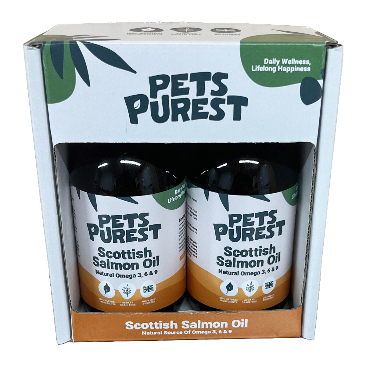 Pure Scottish Salmon Oil: 2 x 300ml Bottles