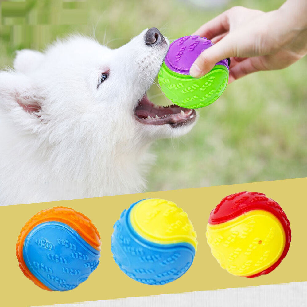 Dog Toy: Bite-Resistant Rubber Ball for Interactive Play, Anti-Destroy Design