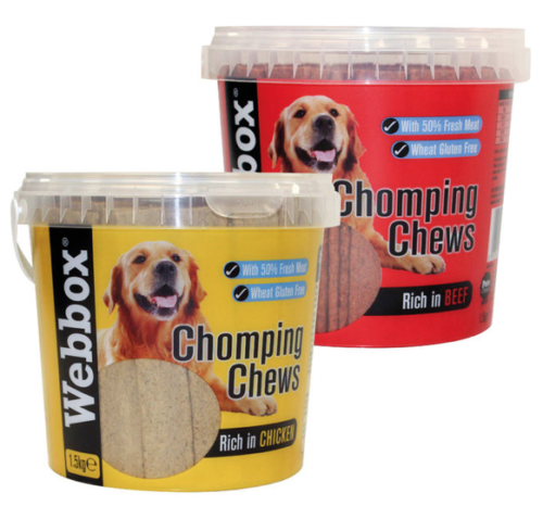 Webbox Meaty Chomping Dog Treat Chews, 1.5KG