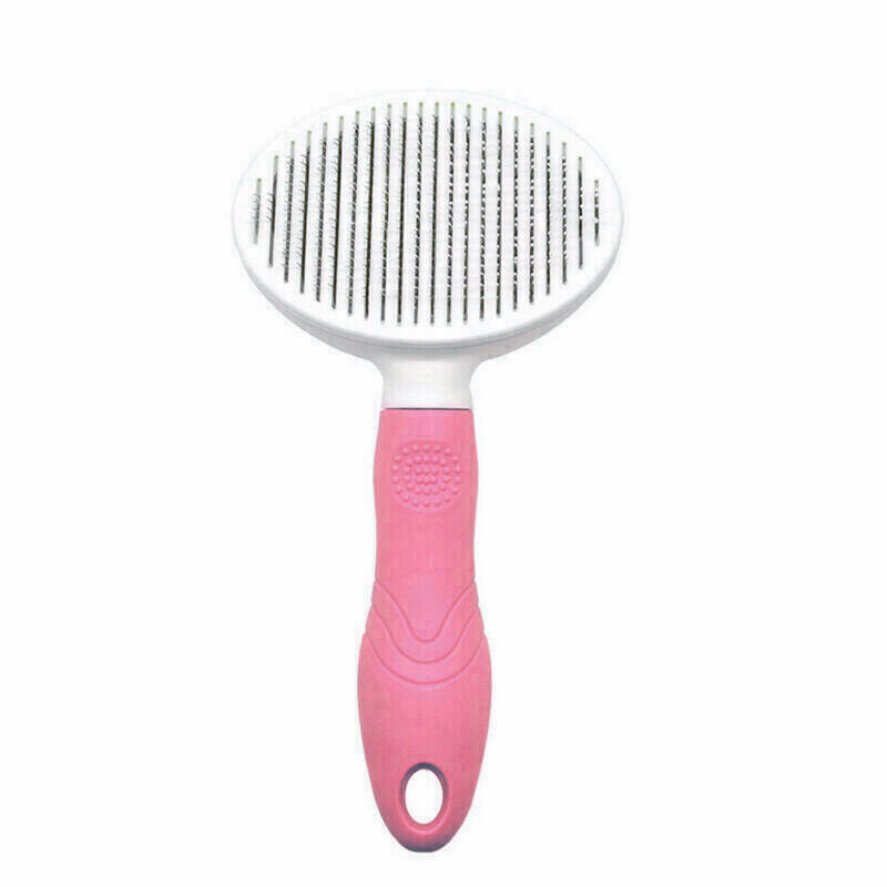 Self-Cleaning Dog Grooming Slicker Brush: Effortless Hair Care and Massage 