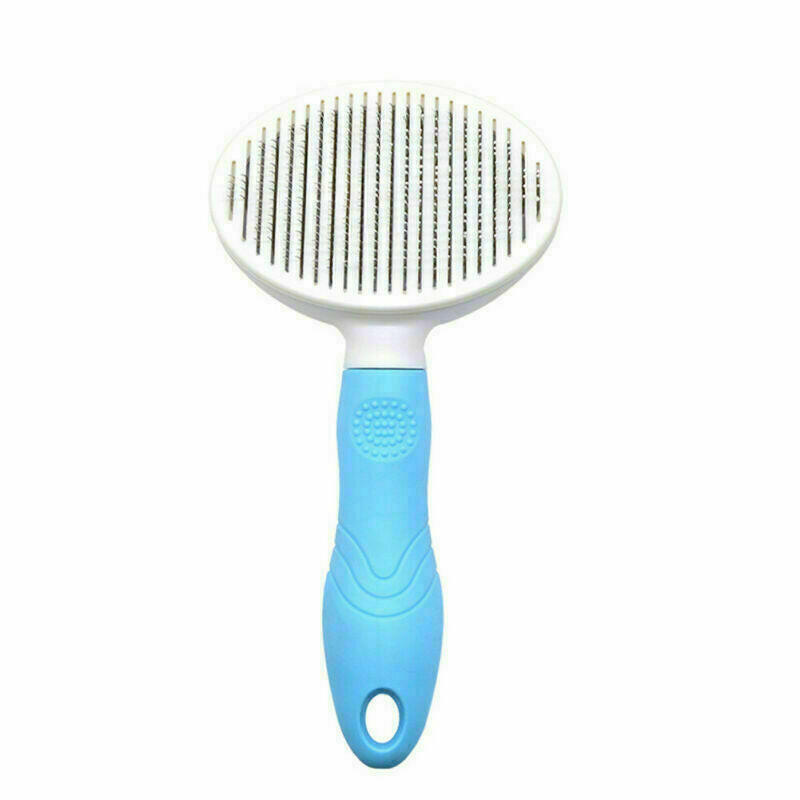 Self-Cleaning Dog Grooming Slicker Brush: Effortless Hair Care and Massage 