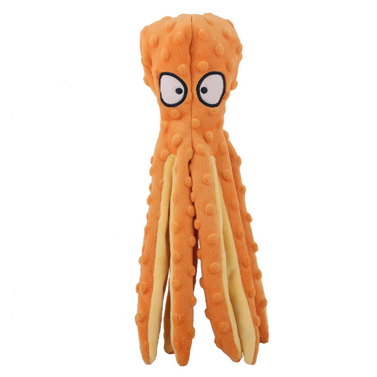 Octopus Puppy Dog Chew Toy: Soft Plush Squeaky Fun Play Sound