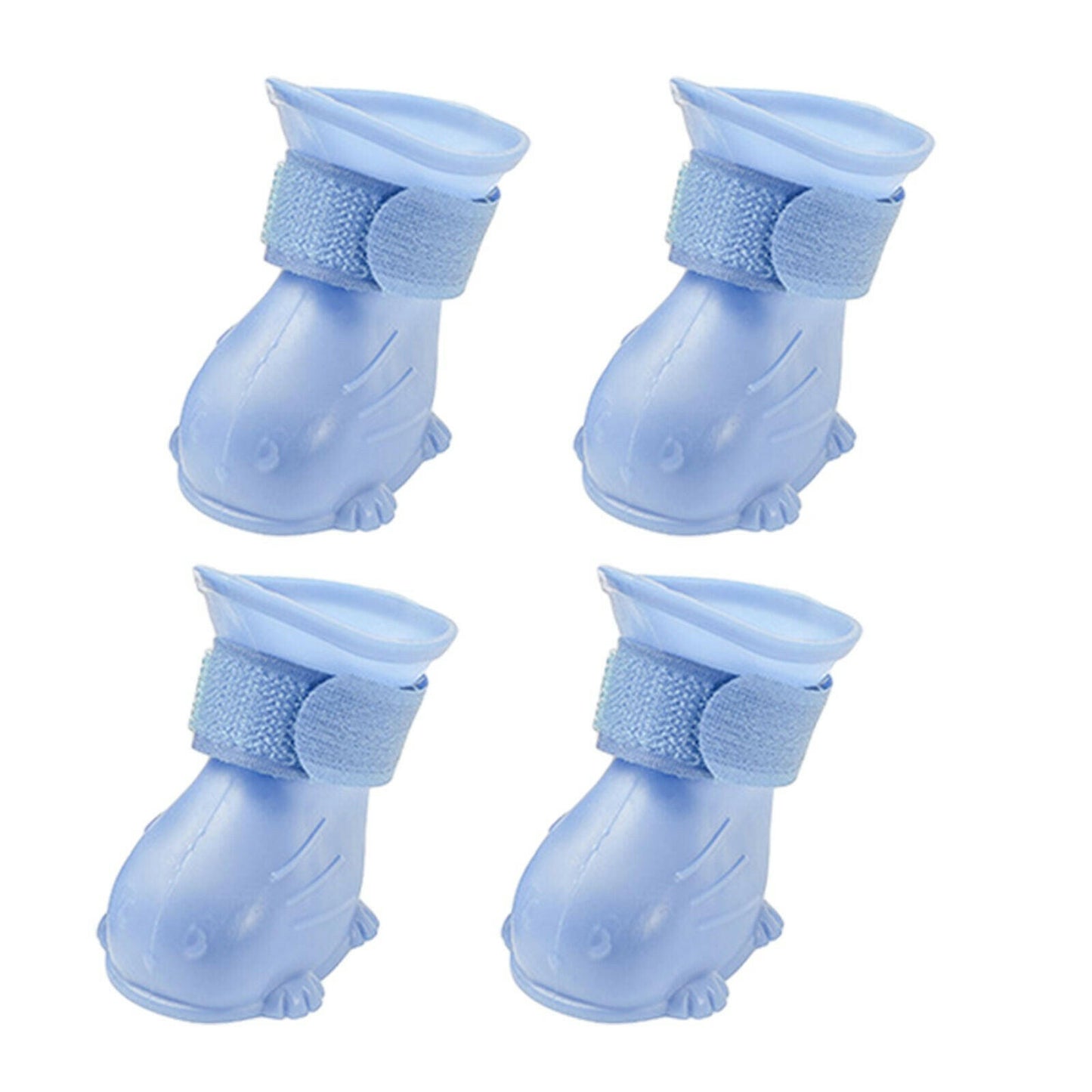 Waterproof Anti-Slip Dog Puppy Rain Boots/Shoes: Set of 4