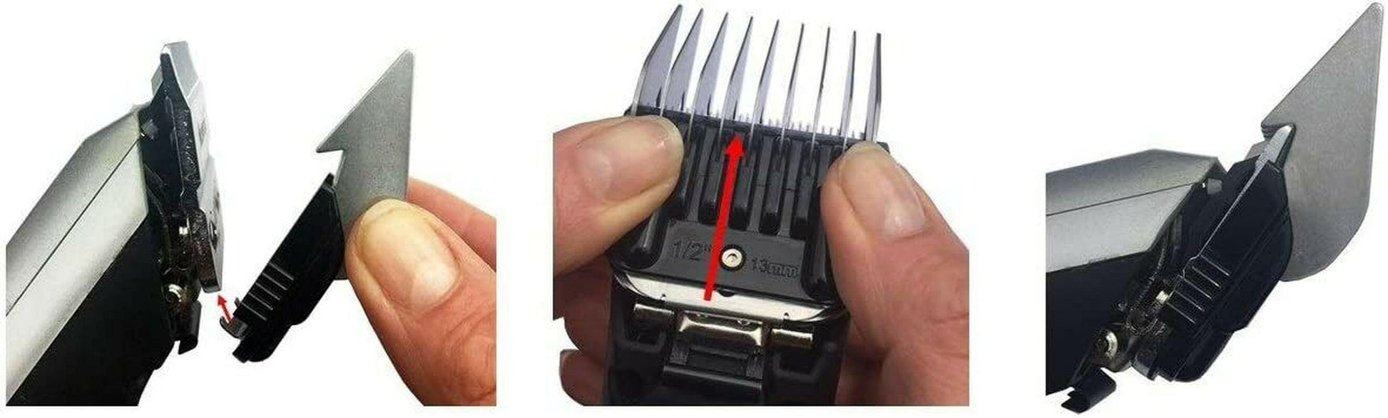 Professional Dog Clipper Set: Complete with 4 Steel Comb Guides and 10 Blades for Precision Grooming