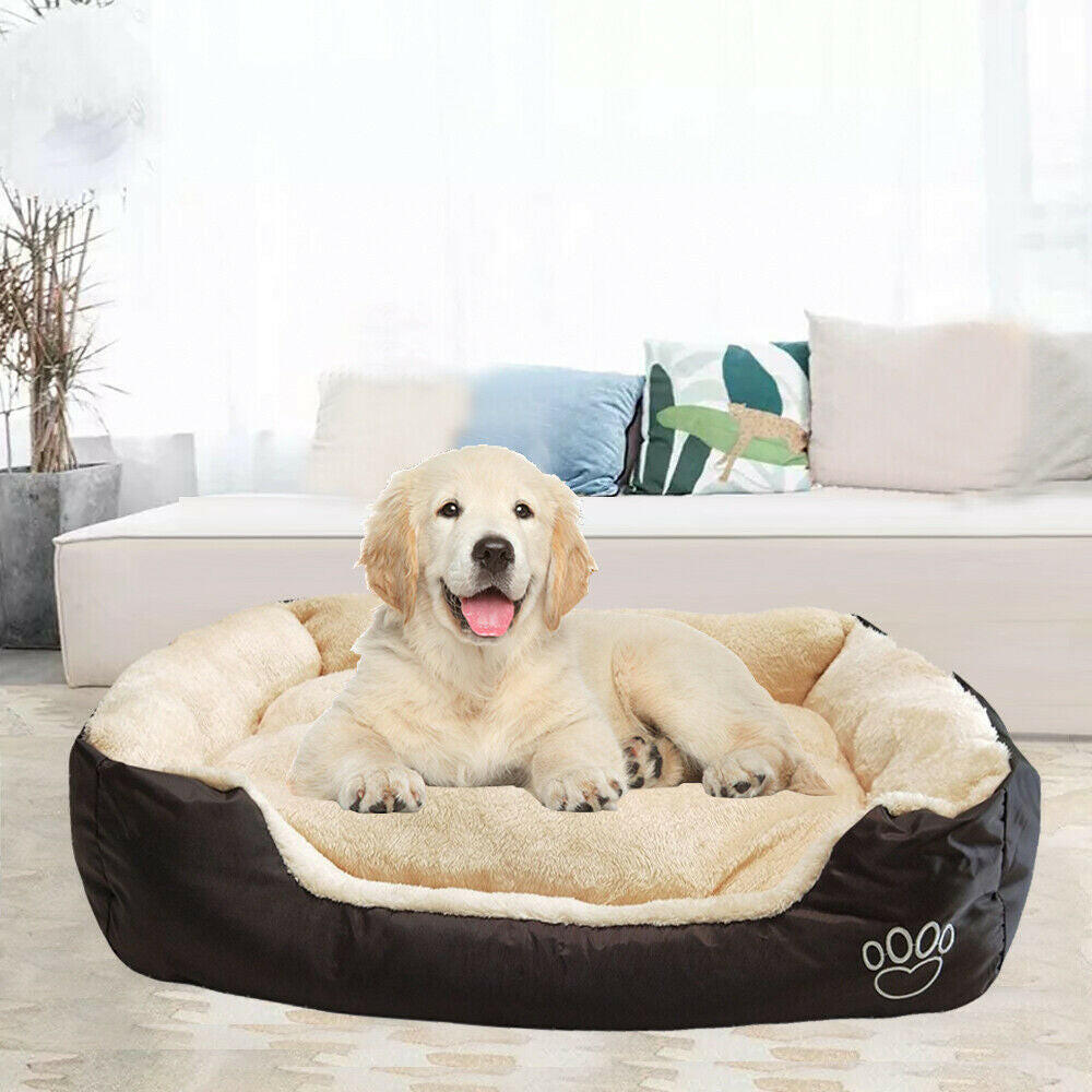 Washable Pet Bed with Soft Comfortable Cushion in Various Sizes (S, M, L, XL)