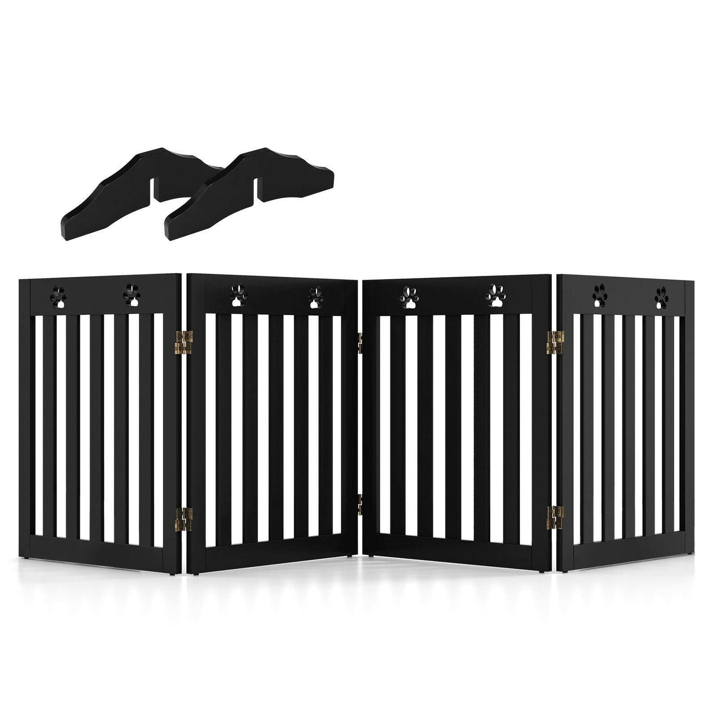 Collapsible 4-Panel Dog Barrier