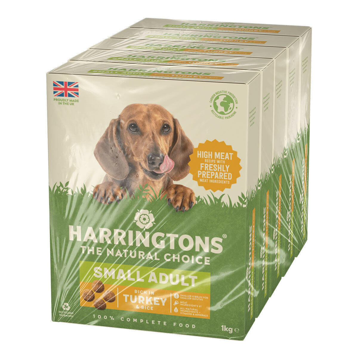 Harringtons Small Breed Turkey & Rice Complete Dog Food: 5 x 1kg Pack