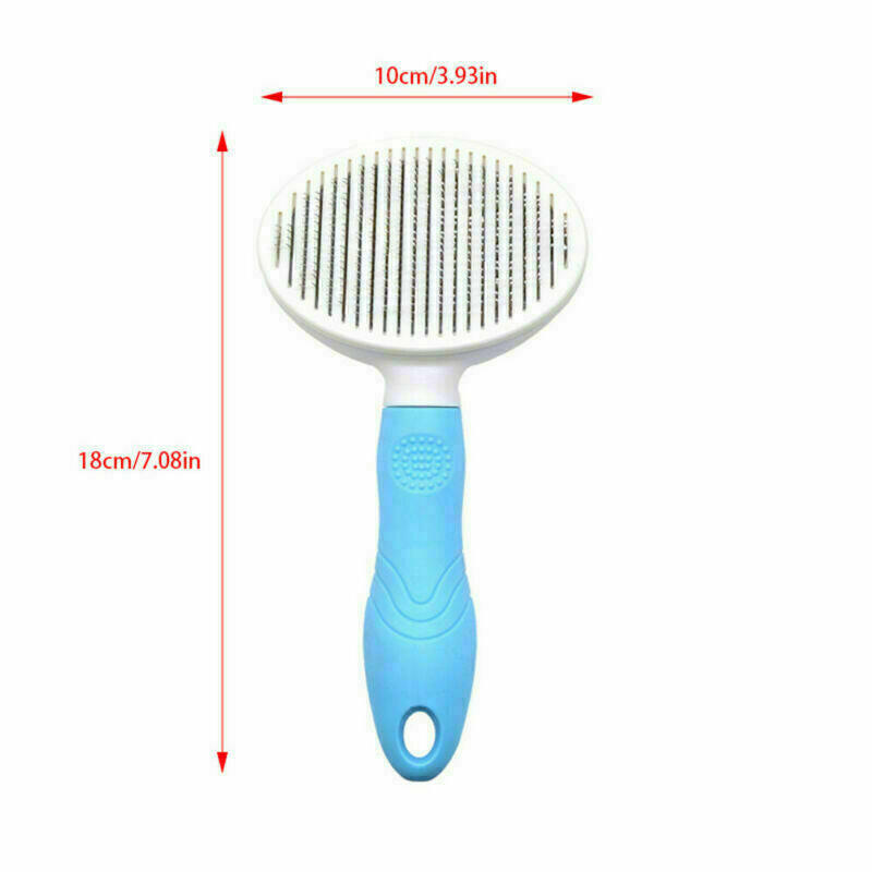 Self-Cleaning Dog Grooming Slicker Brush: Effortless Hair Care and Massage 