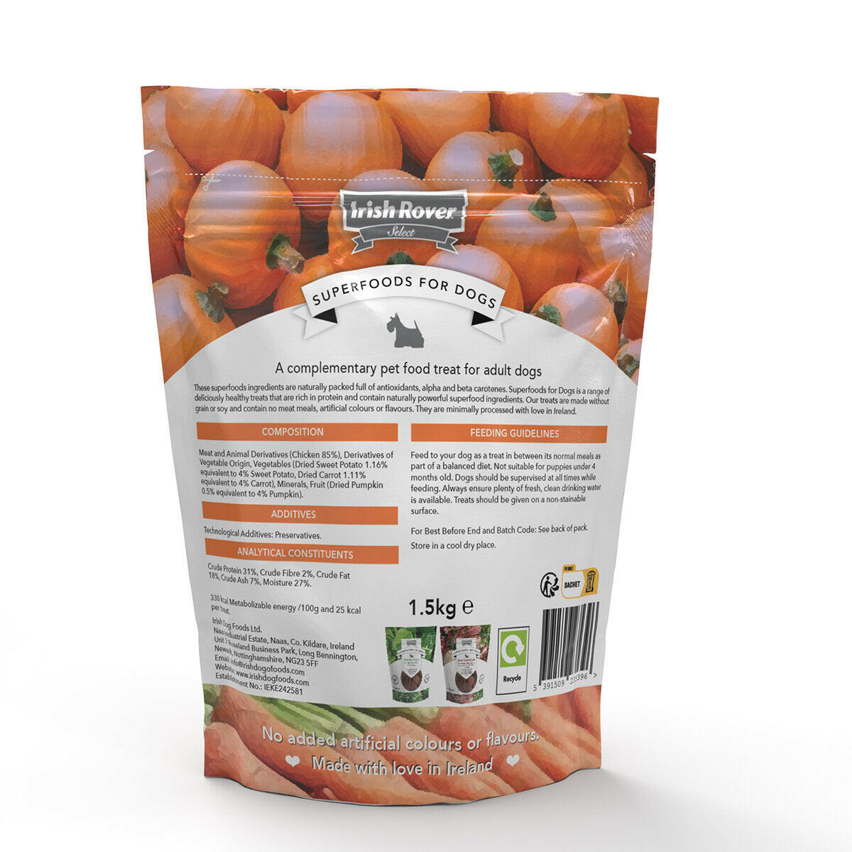 Irish Rover Nutrient-Rich Superfoods for Dogs: Variety Pack (1.5Kg)