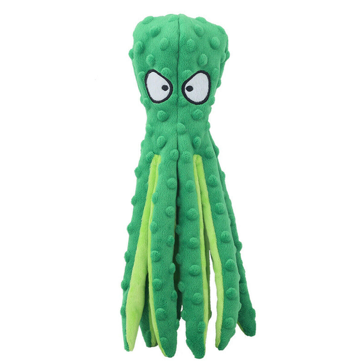 Octopus Puppy Dog Chew Toy: Soft Plush Squeaky Fun Play Sound