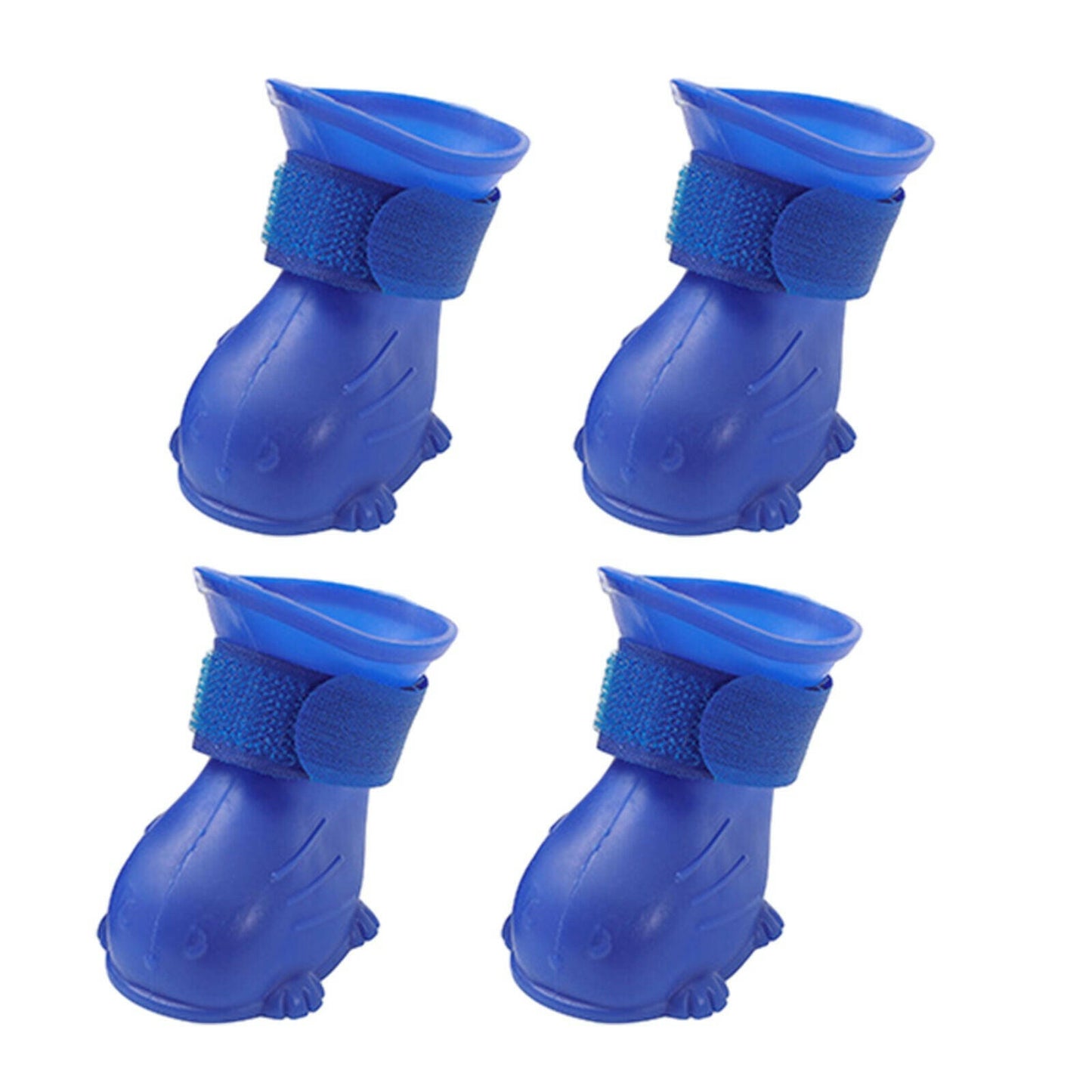 Waterproof Anti-Slip Dog Puppy Rain Boots/Shoes: Set of 4