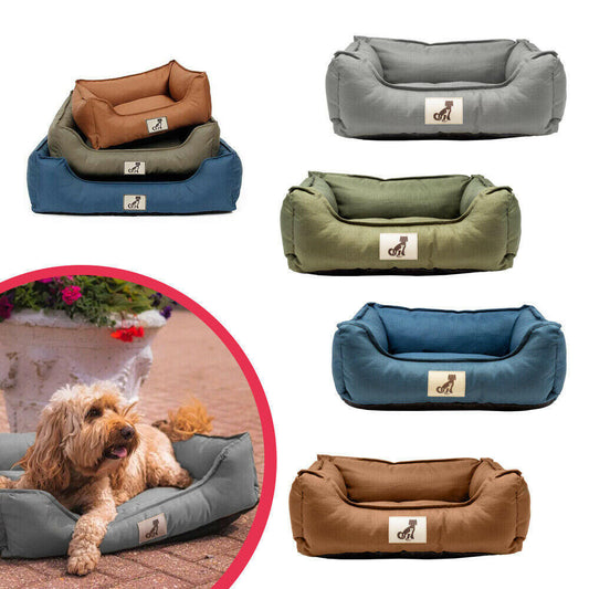 All Pet Solutions Dexter Dog Bed with Soft, Waterproof, Washable, and Durable Basket Design