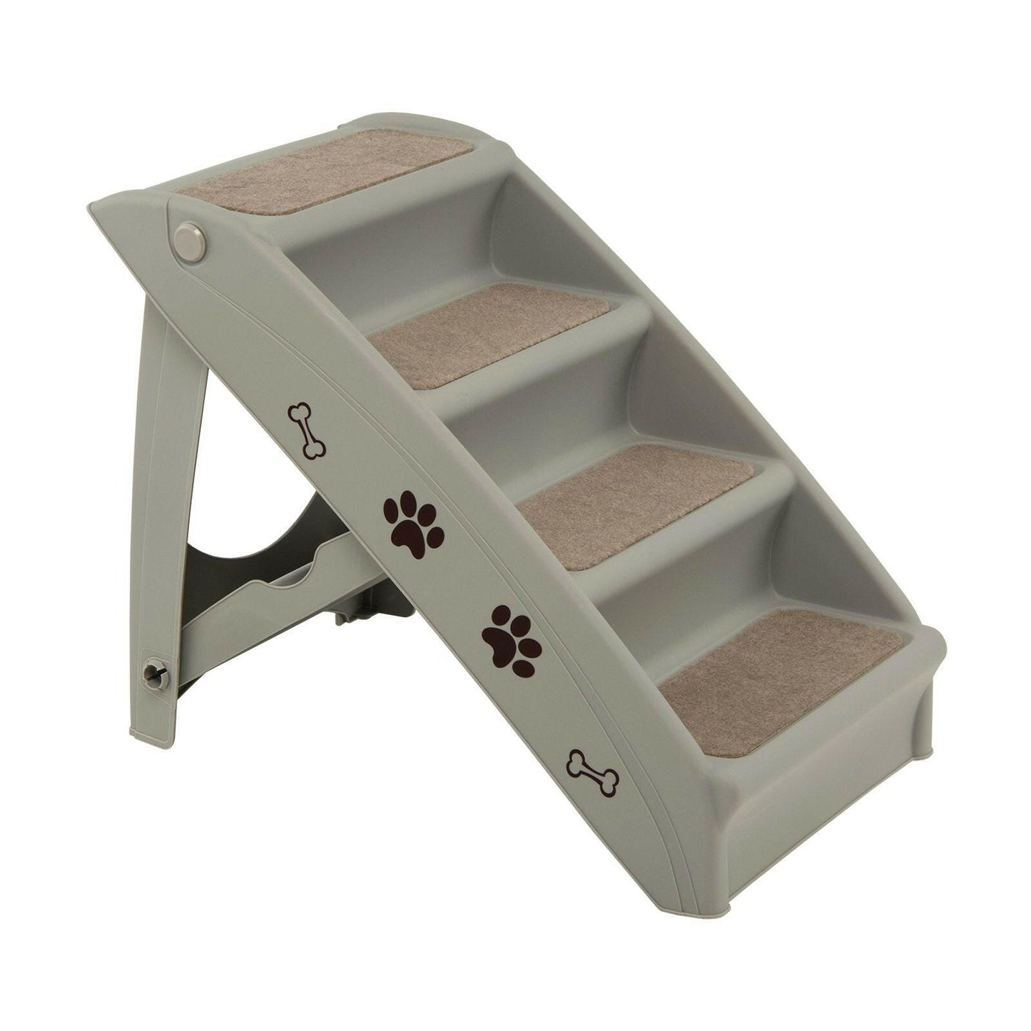 Dog Stairs with Secure 4-Step Design and Non-Slip Surface for Safe and Easy Access